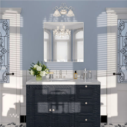 Nivorix NRZL Series Rectangular Framed Wall Bathroom Vanity Mirror in Brushed Nickel 10_39e977d0-7949-404d-bee9-bf91302bf609