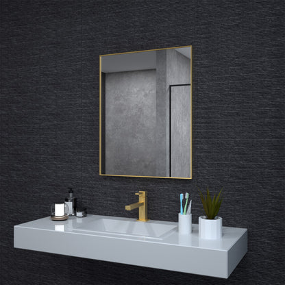Niveal SE Series Aura Rectangular Framed Wall Bathroom Vanity Mirror