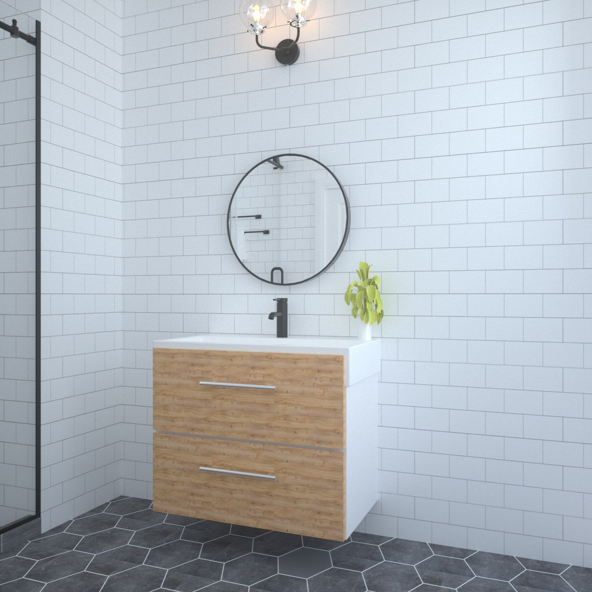 Niveal RM Series Round Framed Wall Bathroom Vanity Mirror 10_46f39bad-b3b4-49cc-98d1-2f66b6026791