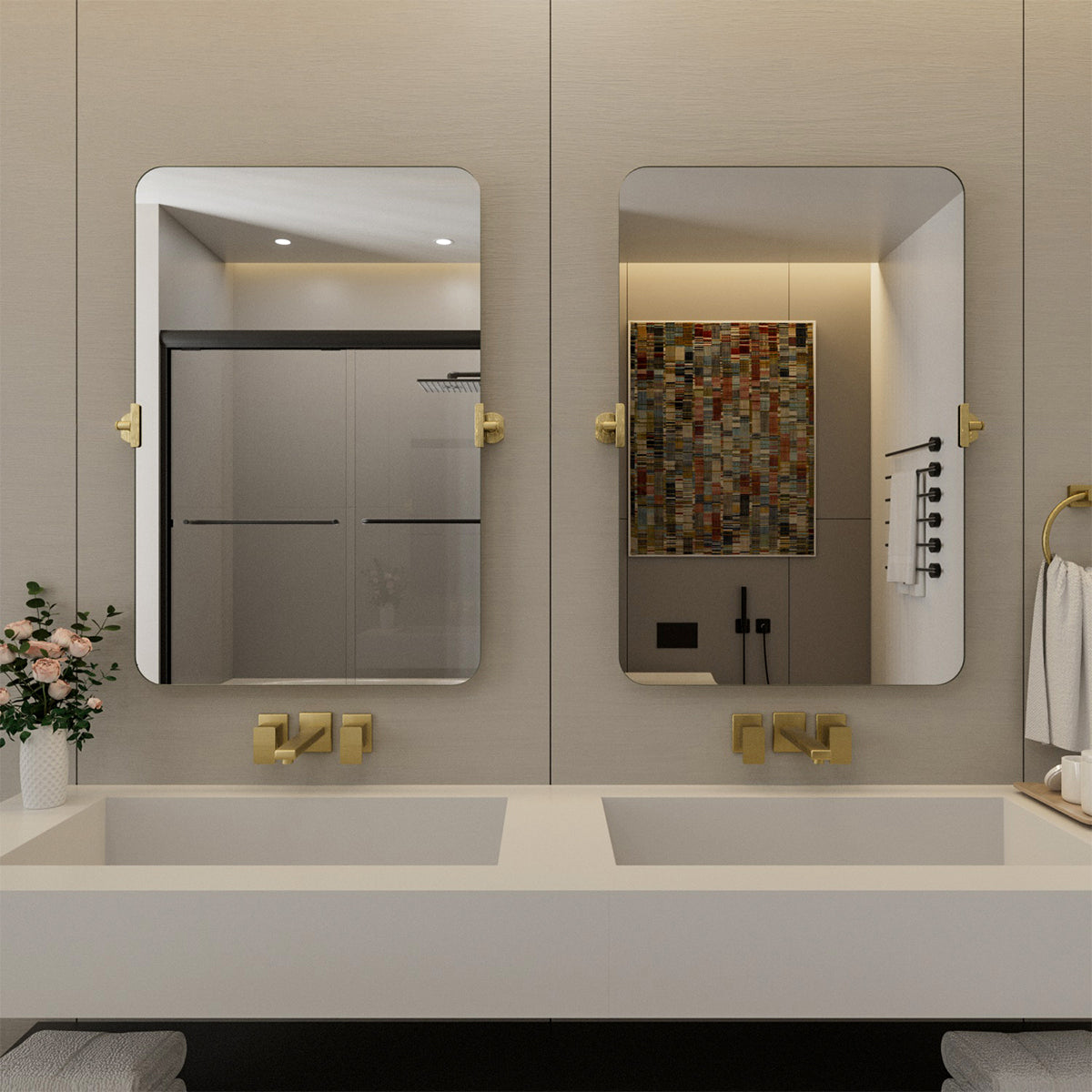Nivorix NRKH Series Rectangular Framed Tilt Wall Mount Bathroom Vanity Mirror 10_51811cca-3703-44e2-a8b5-a3cbc4f9df5d