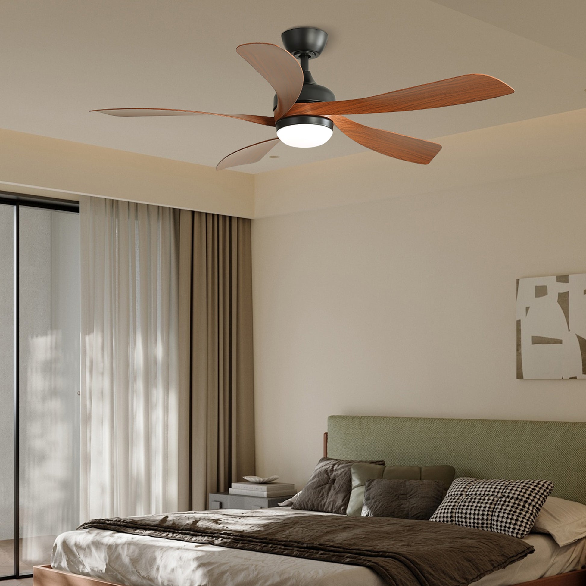 Taimei Sleek 52 in. Ceiling Fan - 5 Precision ABS Blades with Soft LED Light and Whisper-Quiet 6-Speed Remote Control 10_6aa6b753-a1fd-44b9-ad5e-4b7343171cd0