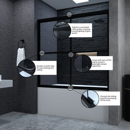 Niveal Alvin 59 in. W x 56 in. H Sliding Framed Tub Door 10_6eeb0cb7-6e4b-48be-87fc-7cebf94daa89