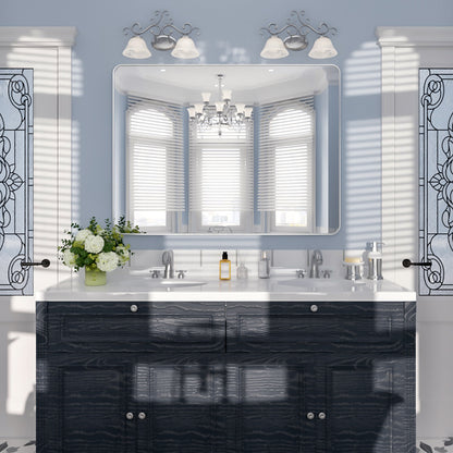Nivorix NRSM Series Tempered Glass Brushed Nickel Rectangular Framed Wall Bathroom Vanity Mirror 10_835b6d36-063d-4fe6-a9e5-35c0a5a7699d