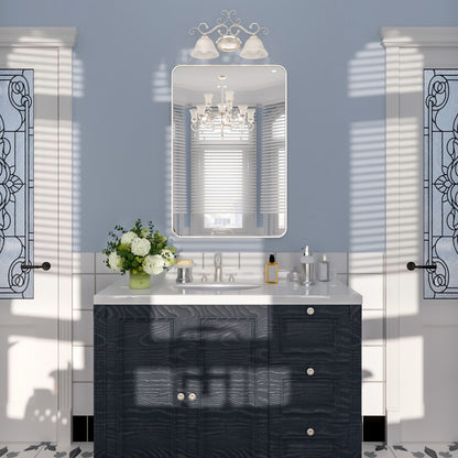 Nivorix NRSM Series Tempered Glass Brushed Nickel Rectangular Framed Wall Bathroom Vanity Mirror 10_83a2e452-604d-4175-83d7-4333e7c46505