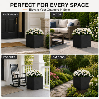 Herbora 21.5 in. Magnesium Oxide Planter Box for Indoor Outdoor Use