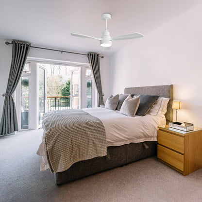 Taimei Auris 48 in. Downrod Standard Ceiling Fan with Integrated LED with Remote Included 3-Reversible Blades