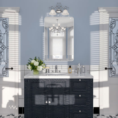 Nivorix NRSM Series Tempered Glass Brushed Nickel Rectangular Framed Wall Bathroom Vanity Mirror 10_9f010e29-3390-40e3-89fa-89e35d2fb5d6