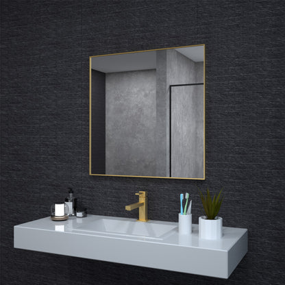 Niveal SE Series Aura Rectangular Framed Wall Bathroom Vanity Mirror