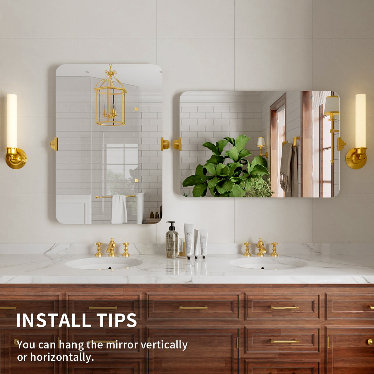 Niveal CM Series Rectangular Framed Tilt Wall Mount Bathroom Vanity Mirror 10_ab3e4312-2bfa-49aa-b2d0-7e2a3b9644a6