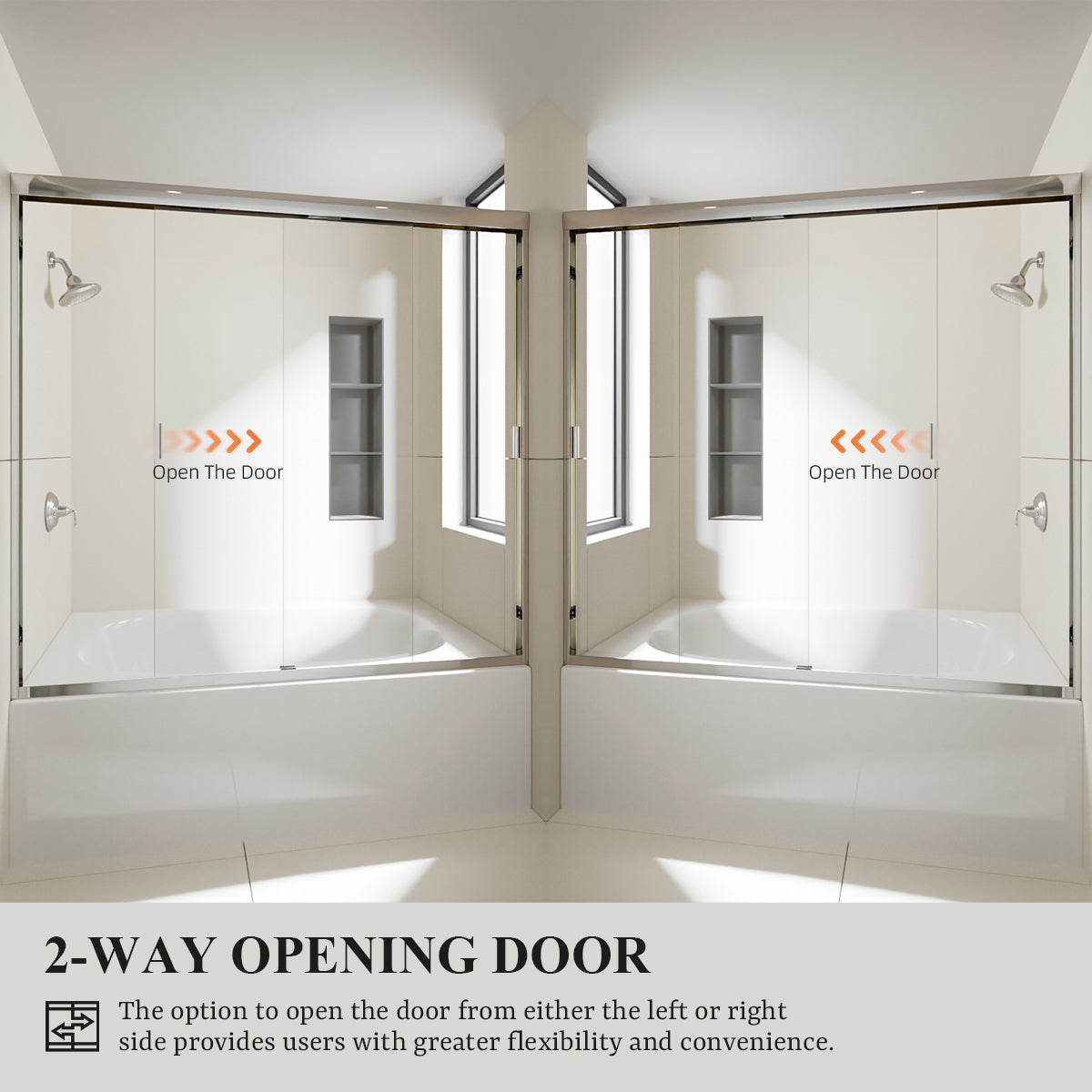 Nivorix Apex 60 in. W x 56 in. H Sliding Semi-Frameless Tub Door with Clear Glass 10_b88bde54-db36-4cae-a614-cbcb58aa4fdc