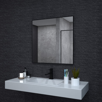 Niveal SE Series Aura Rectangular Framed Wall Bathroom Vanity Mirror