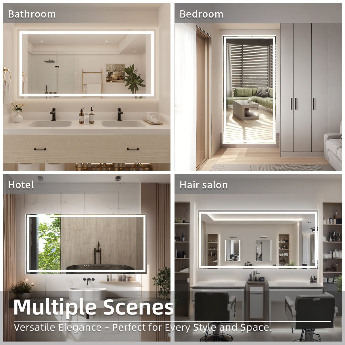 Nivorix NRPL Series Rectangular Frameless LED Wall Bathroom Vanity Mirror with Sleek Silver Finish 10_cebef958-257b-4b81-951b-0990d9af0879