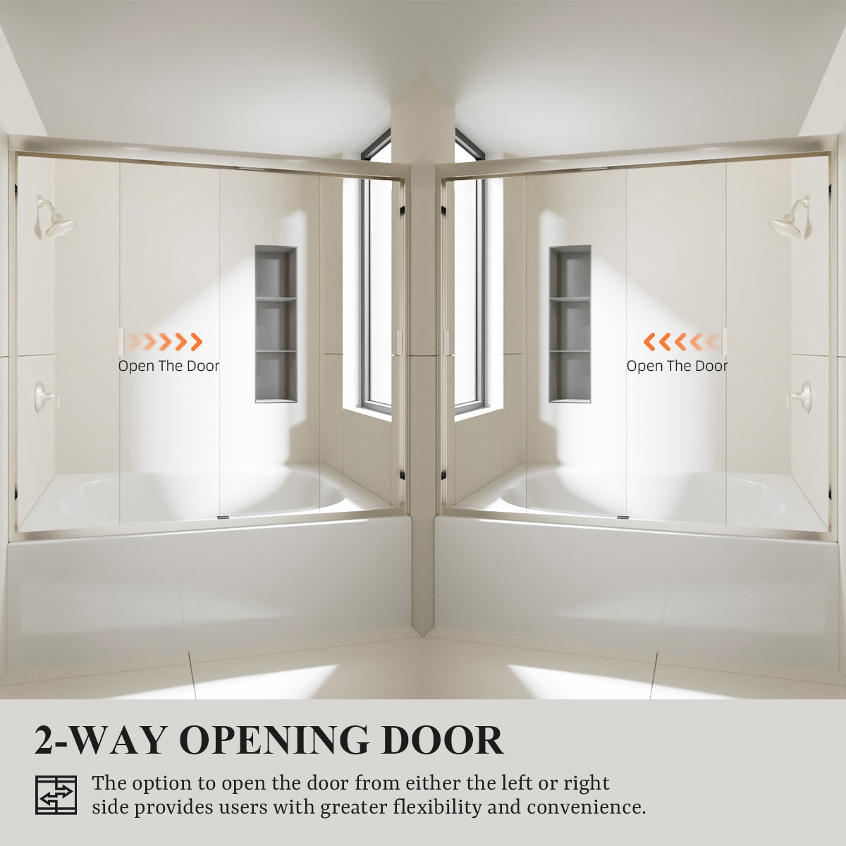 Nivorix Apex 60 in. W x 56 in. H Sliding Semi-Frameless Tub Door with Clear Glass 10_dd16777e-78ee-4ea4-9ba7-cf4855b83970