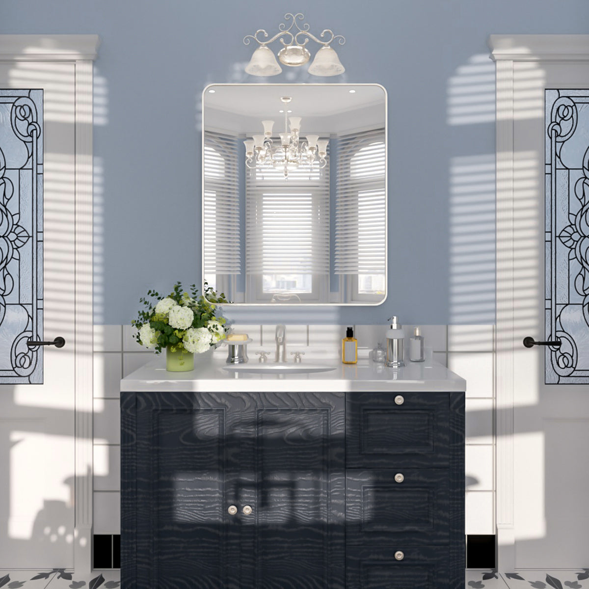 Nivorix NRSM Series Tempered Glass Brushed Nickel Rectangular Framed Wall Bathroom Vanity Mirror 10_eb3ad1a7-31a8-475c-9b67-d60a890a7bb0