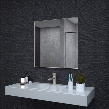 Niveal SE Series Aura Rectangular Framed Wall Bathroom Vanity Mirror