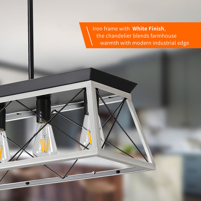 Taimei Vesper 16 in. 4-Light & Rustica 5-Light Farmhouse Industrial Chandelier Light 10_f30d04f8-d3ee-4dbd-9f00-701afa00228b