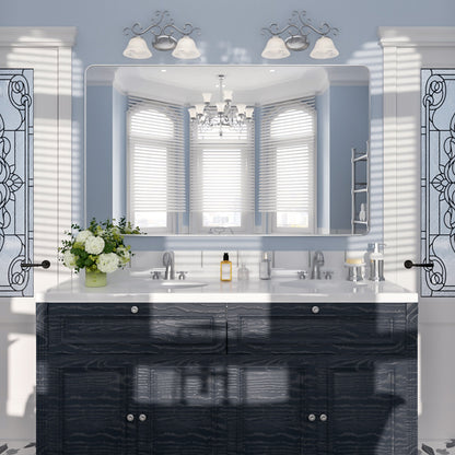 Nivorix NRSM Series Tempered Glass Brushed Nickel Rectangular Framed Wall Bathroom Vanity Mirror 10_f66f7e19-e355-4eb0-bda2-c5fbf5667044