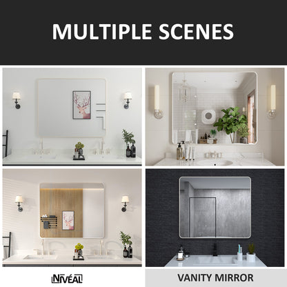 Niveal STRE Series Rectangular Framed Wall Bathroom Vanity Mirror 11_1261b672-4d5d-4a92-ad2e-10f6dc44c83a