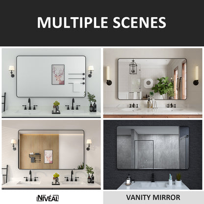 Niveal STRE Series Rectangular Framed Wall Bathroom Vanity Mirror 11_1326f598-f74a-4e7e-ac1d-028bbee676d9