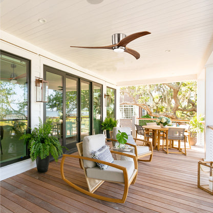 Taimei Niveu 52 in. Flush Mount Standard Ceiling Fan with Dimmable LED with Remote Included DC Motor 11_2b0aaad0-37ca-4a4a-9631-acbdc92d0e3c