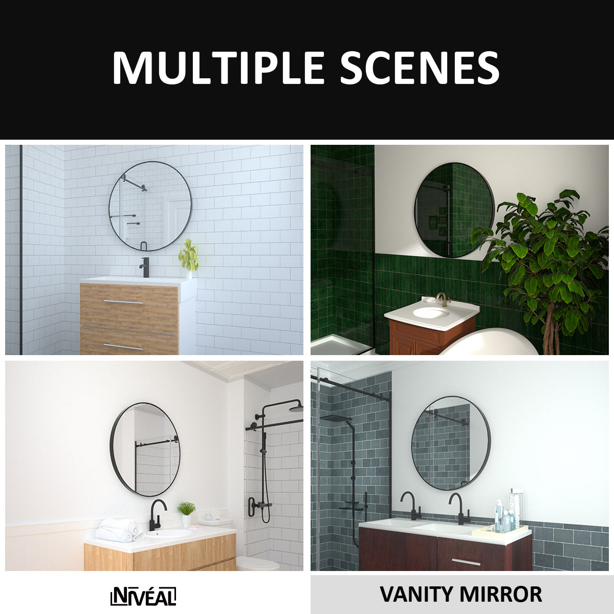 Niveal RM Series Round Framed Wall Bathroom Vanity Mirror 11_3210b929-dc50-4dc4-9dce-0eacfdb37c0f