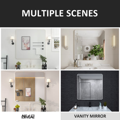 Niveal STRE Series Rectangular Framed Wall Bathroom Vanity Mirror 11_4b9d03fc-b917-455d-82e3-8158e57180a2