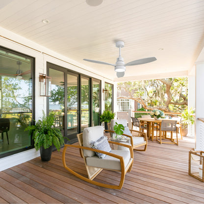 Taimei Selen 52 in. Downrod Standard Ceiling Fan with Integrated LED with Remote Included 3-Blade Reversible