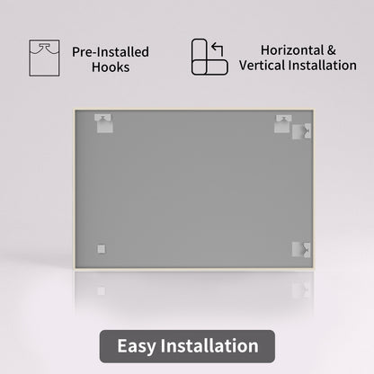 TaiMei 30 in. W x 30 in. H  Rectangular Framed Bathroom Vanity Mirror