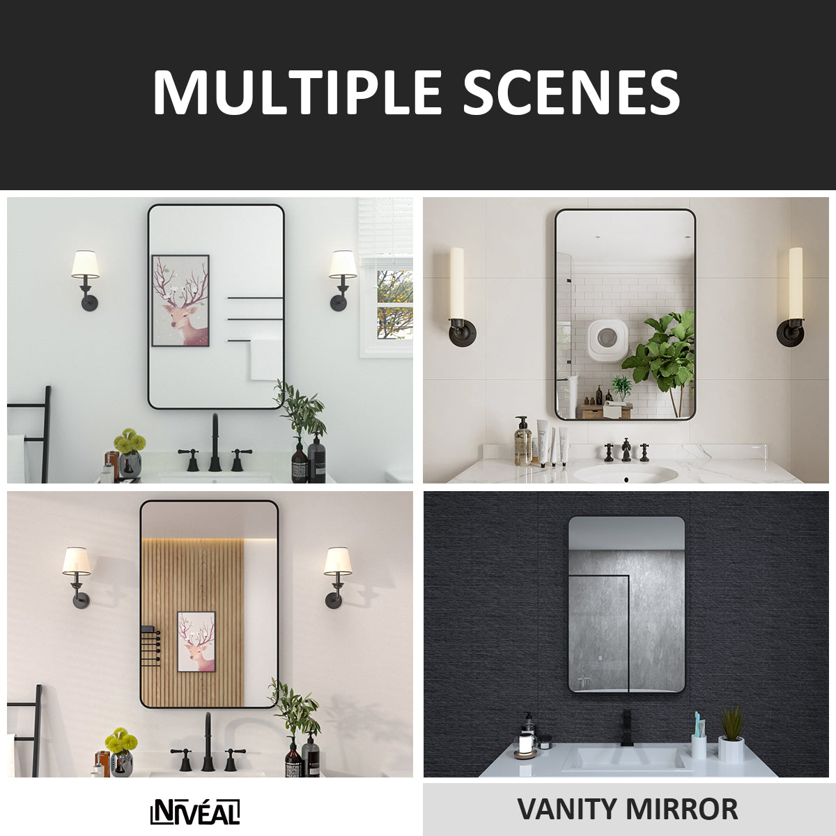 Niveal STRE Series Rectangular Framed Wall Bathroom Vanity Mirror 11_74ca1fac-73bc-4f46-8637-6695da9580f9