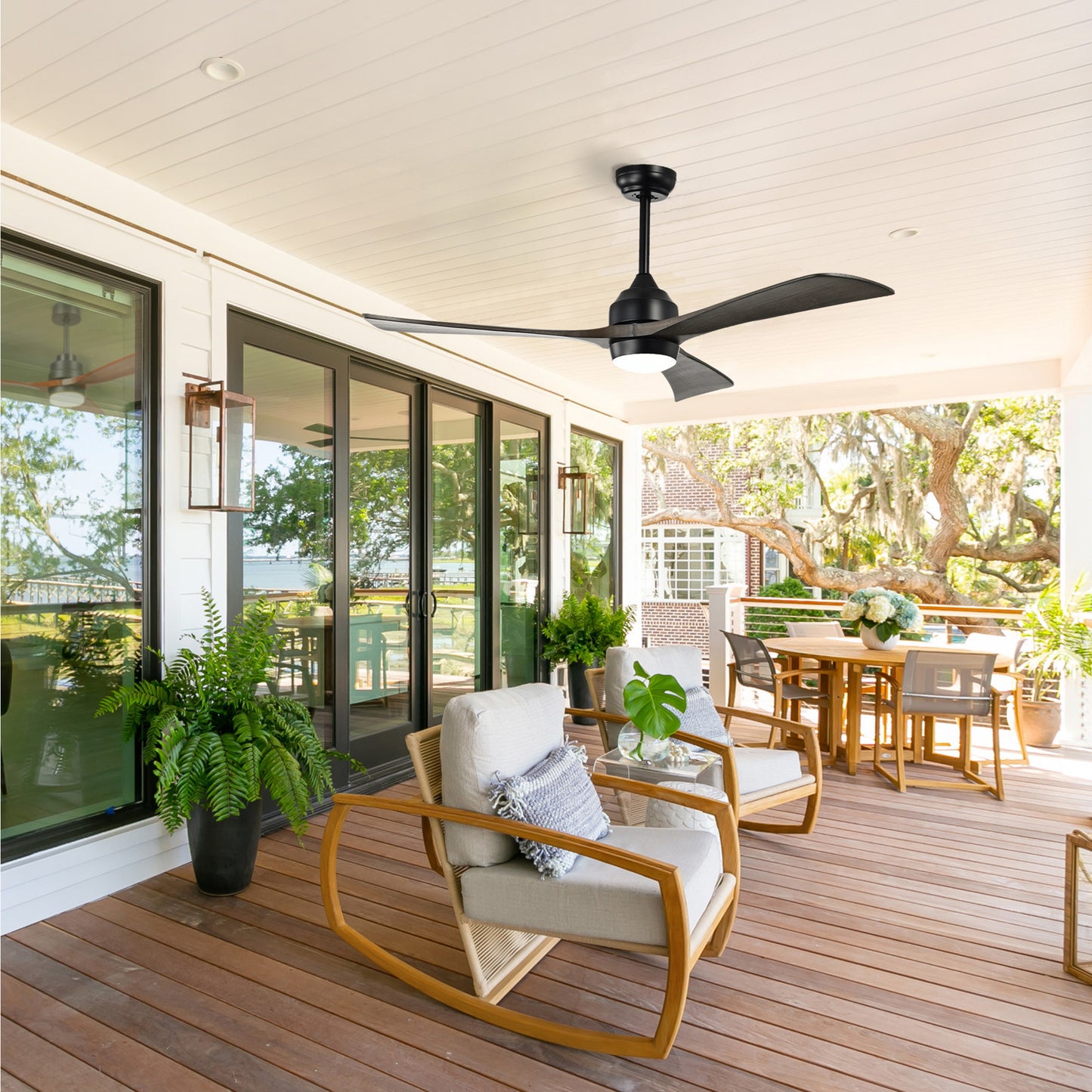 Taimei Helio 52 in. Downrod Modern Ceiling Fan with Dimmable LED with Remote Included DC Motor 11_a795ab46-ed9e-4125-8973-fa06432a896b