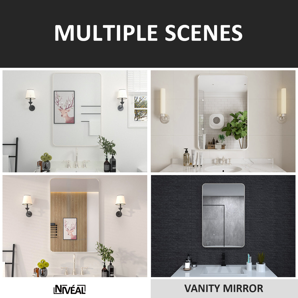 Niveal STRE Series Rectangular Framed Wall Bathroom Vanity Mirror 11_aa154435-45be-4300-9c70-62963cf51e2c