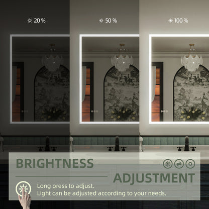 Nivorix NRMC Series Rectangular Frameless LED Wall Bathroom Vanity Mirror in Sleek Silver Finish 11_b99c105c-4c6e-4070-904a-3028594a54c1