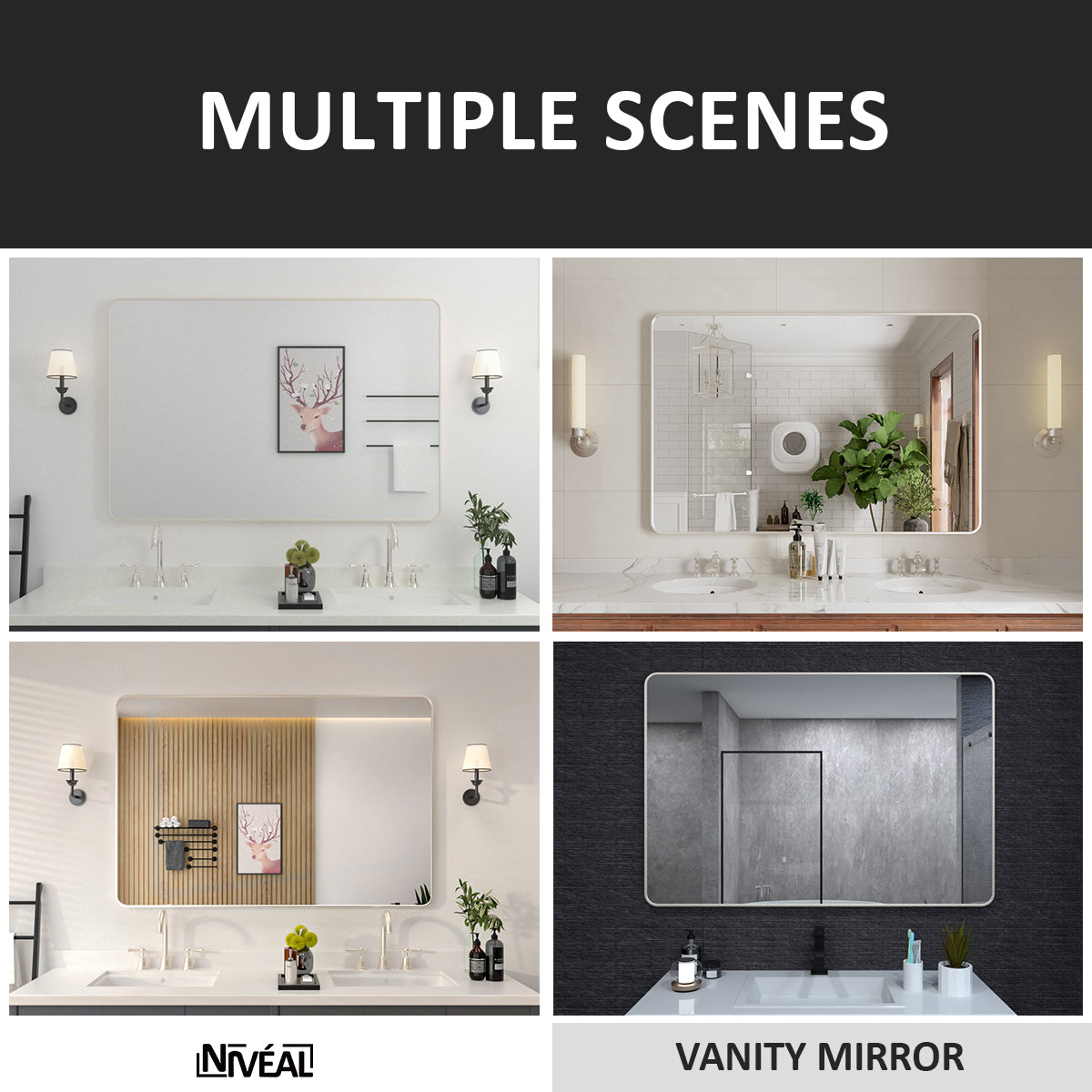 Niveal STRE Series Rectangular Framed Wall Bathroom Vanity Mirror 11_d7505da7-07d5-4e37-9311-a35d496165fe