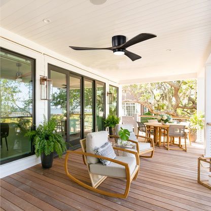 Taimei Stela 52 in. Flush Mount Standard Ceiling Fan with Dimmable LED with Remote Included DC Motor 11_df9097d0-7543-4b98-9ae9-610d39c6953b