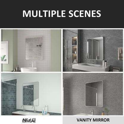 Niveal SM Series Rectangular Framed Wall Bathroom Vanity Mirror