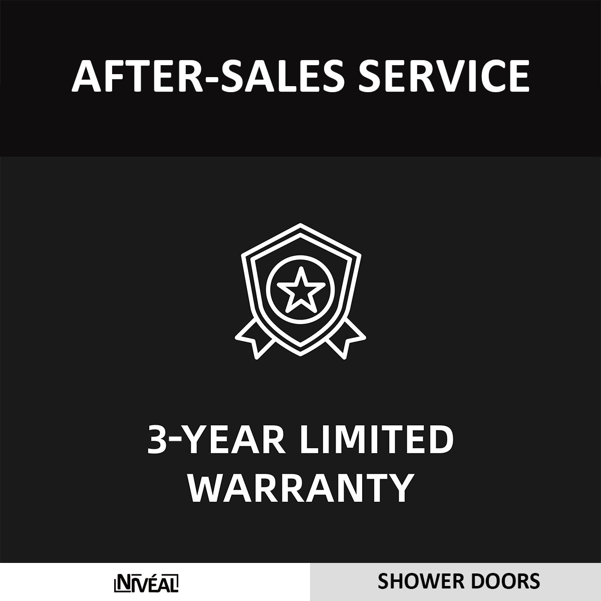 Niveal Luxe 60 in. W x 76 in. H Sliding Semi-Frameless Shower Door with Clear Glass