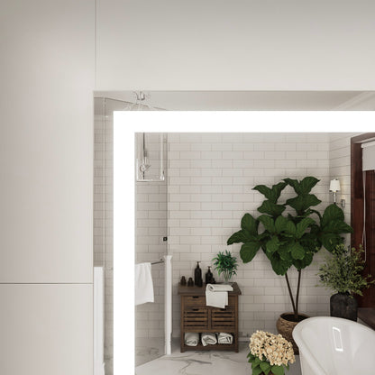 Niveal LMP Series Rectangular Frameless LED Wall Bathroom Vanity Mirror in Silver 12_30f71b6a-66bb-48d4-a82e-6de428ee6b7d