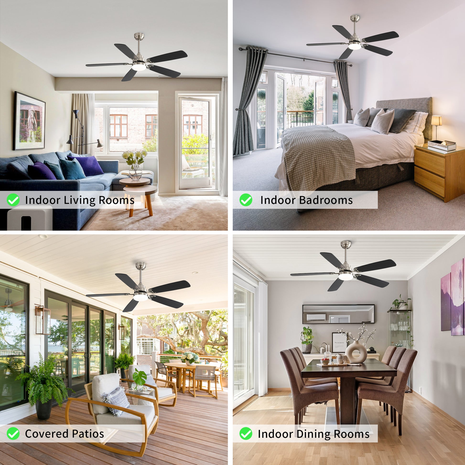 Taimei Cirrus 52 in. White Oak Downrod Standard Ceiling Fan with Integrated LED with Remote Included 5 Two-Tone Blades DC Motor 12_4c856018-12f3-46b3-a4b5-454204c72036