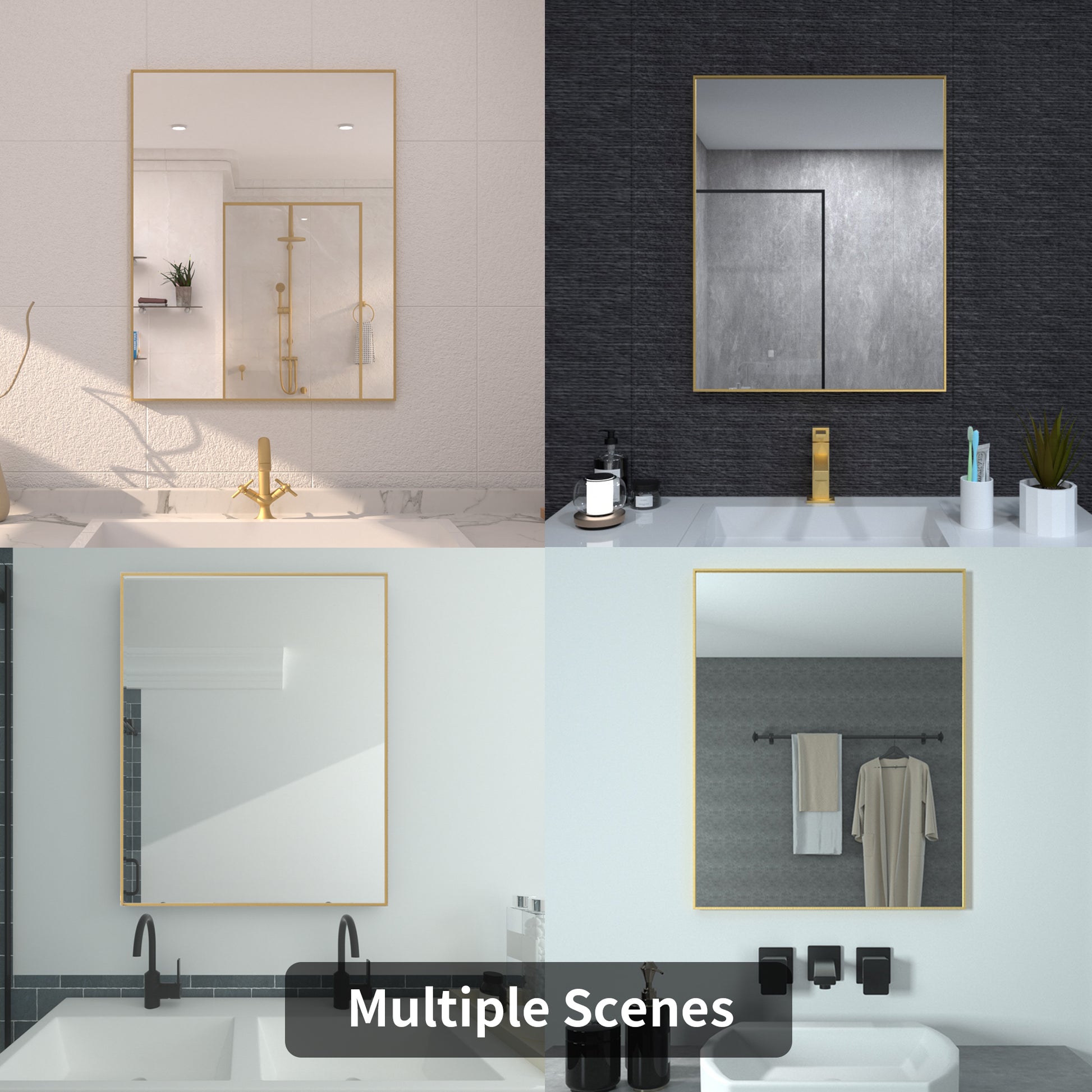 TaiMei 24 in. W x 30 in. H Rectangular Framed Bathroom Vanity Mirror 12_4cddec4a-7b33-4e47-ac99-e9fa9a135ad6