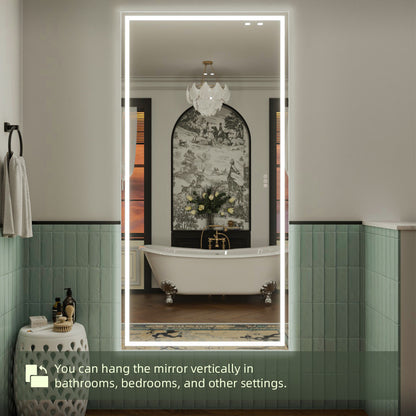 Nivorix NRMD Series Rectangular Frameless LED Wall Bathroom Vanity Mirror with Sleek Silver Finish 12_67244bac-1930-4a82-9ce4-c8b2eaaf589d