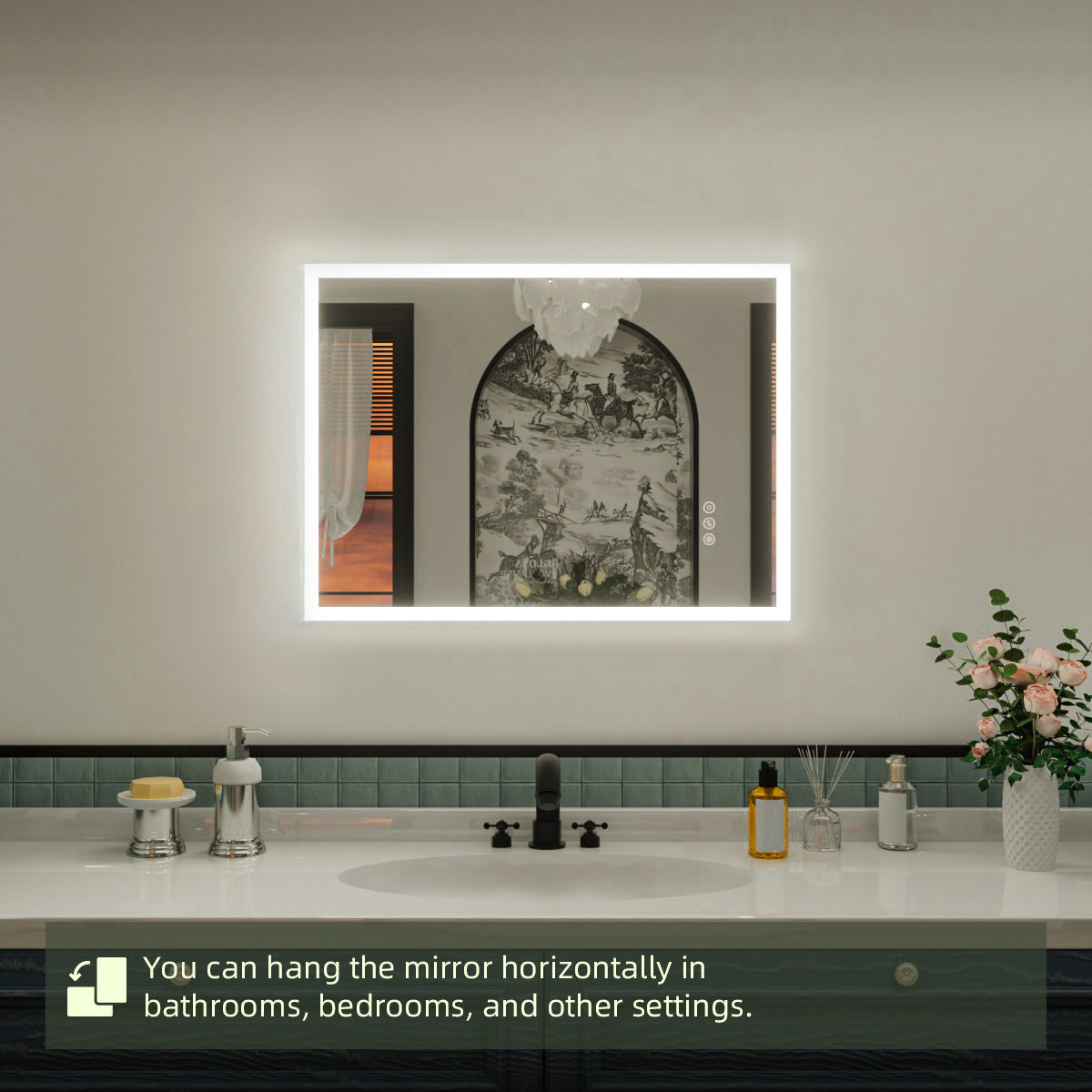 Nivorix NRMC Series Rectangular Frameless LED Wall Bathroom Vanity Mirror in Sleek Silver Finish 12_6a31d306-3347-40e2-b3ad-e696cac575f7