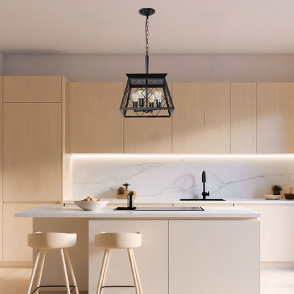 Taimei Vesper 16 in. 4-Light & Rustica 5-Light Farmhouse Industrial Chandelier Light 12_71d490e3-c52c-43c1-a1df-f403af0547a8