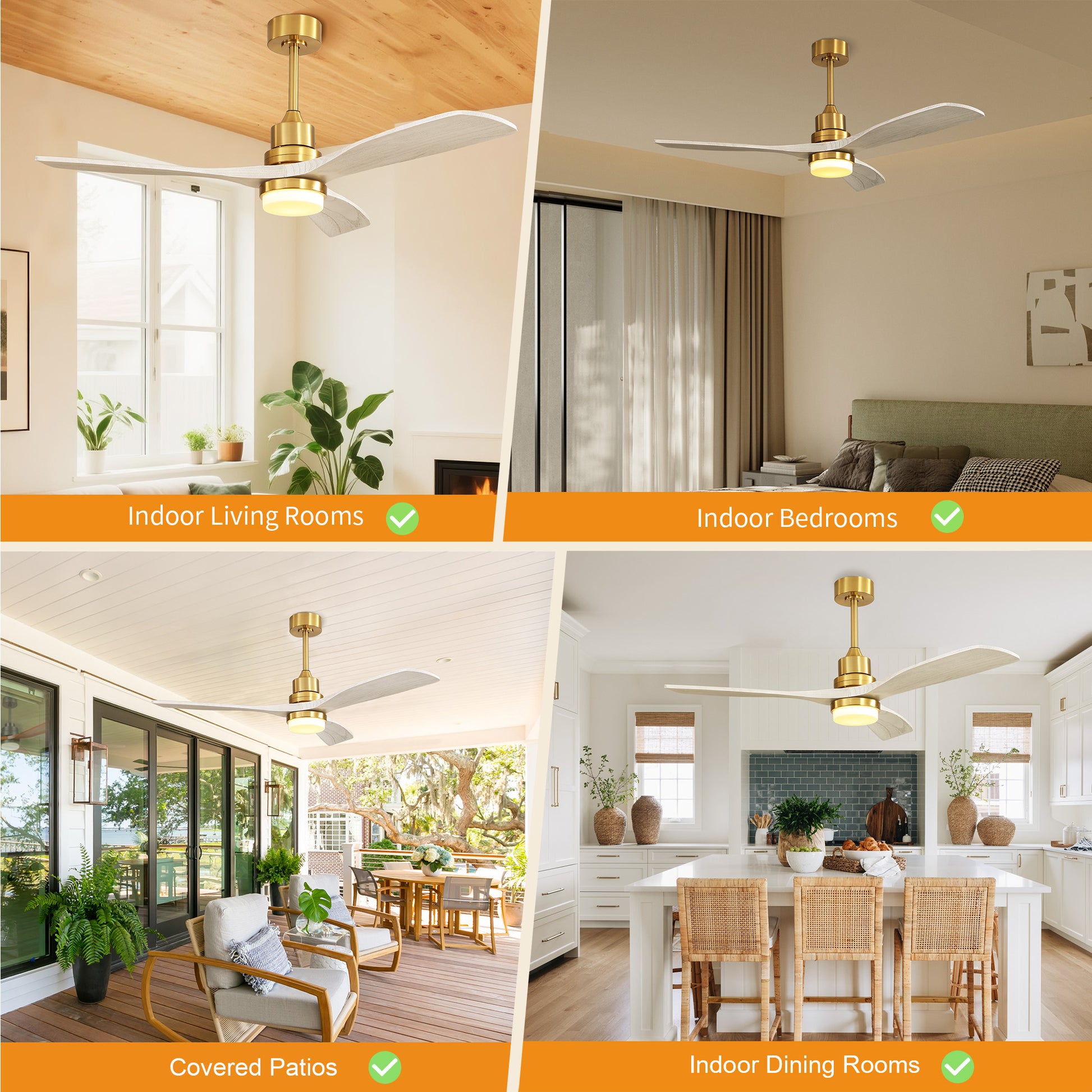 Taimei Nimis 52 in. Downrod Standard Ceiling Fan with Integrated LED with Remote Included DC Motor 12_7fbb316a-bbcb-4c42-af80-39d2f0a8560d