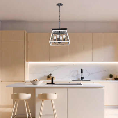 Taimei Vesper 16 in. 4-Light & Rustica 5-Light Farmhouse Industrial Chandelier Light 12_9f89ff33-c41e-45aa-9d68-eb6884bc1965