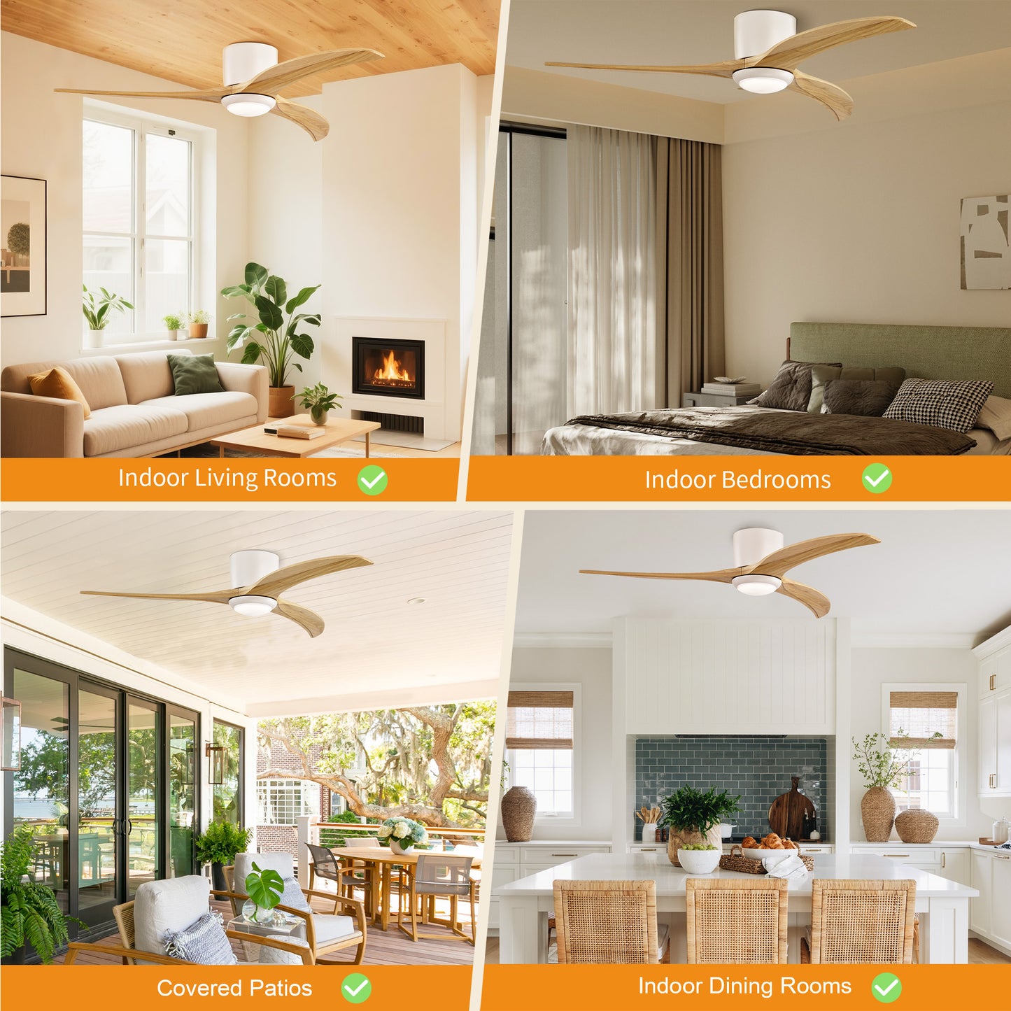 Taimei Niveu 52 in. Flush Mount Standard Ceiling Fan with Dimmable LED with Remote Included DC Motor 12_b8040b30-4ec7-44de-9a4c-c388f4941574