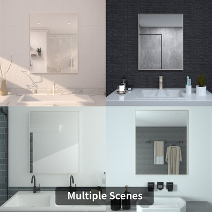 TaiMei 24 in. W x 30 in. H Rectangular Framed Bathroom Vanity Mirror 12_c0f3270d-4e16-4508-8a35-319943ebd2cb