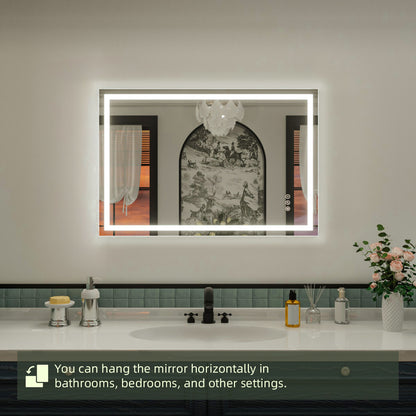 Nivorix NRMD Series Rectangular Frameless LED Wall Bathroom Vanity Mirror with Sleek Silver Finish 12_dd55db8b-b042-4879-8d18-45b462c761fc