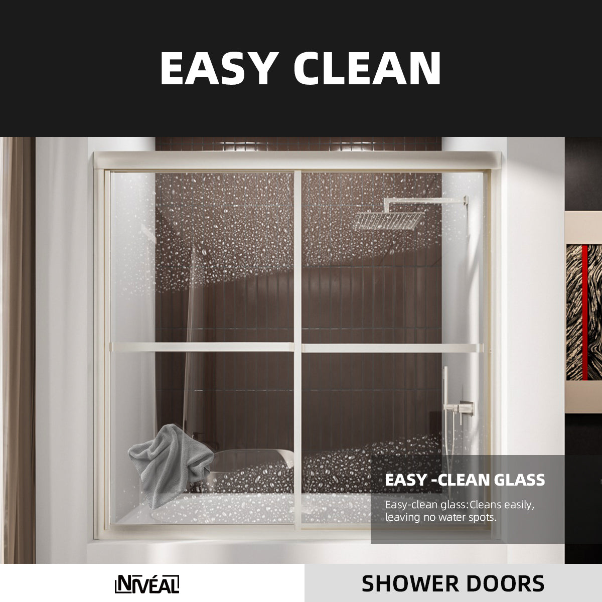 Niveal Luminous 59 in. W x 56 in. H Sliding Framed Tub Door with Clear Tempered Glass 12_decc2bb6-6d56-440d-b1ff-89f164adba96