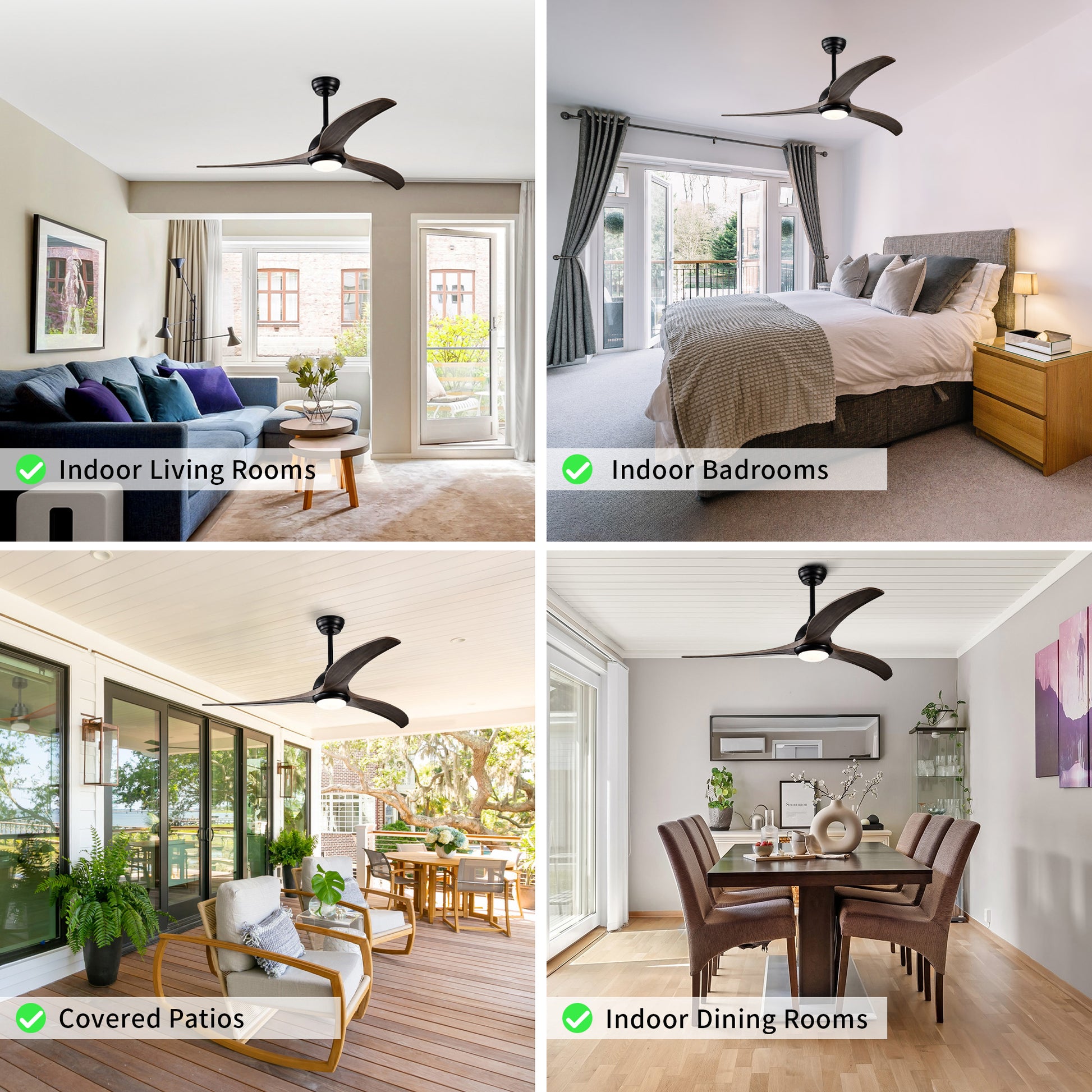 Taimei Cyre 52 in. Downrod Standard Ceiling Fan with Integrated LED with Remote Included DC Motor 12_eb3c681b-ace6-4e94-b61b-9468a04e80ef