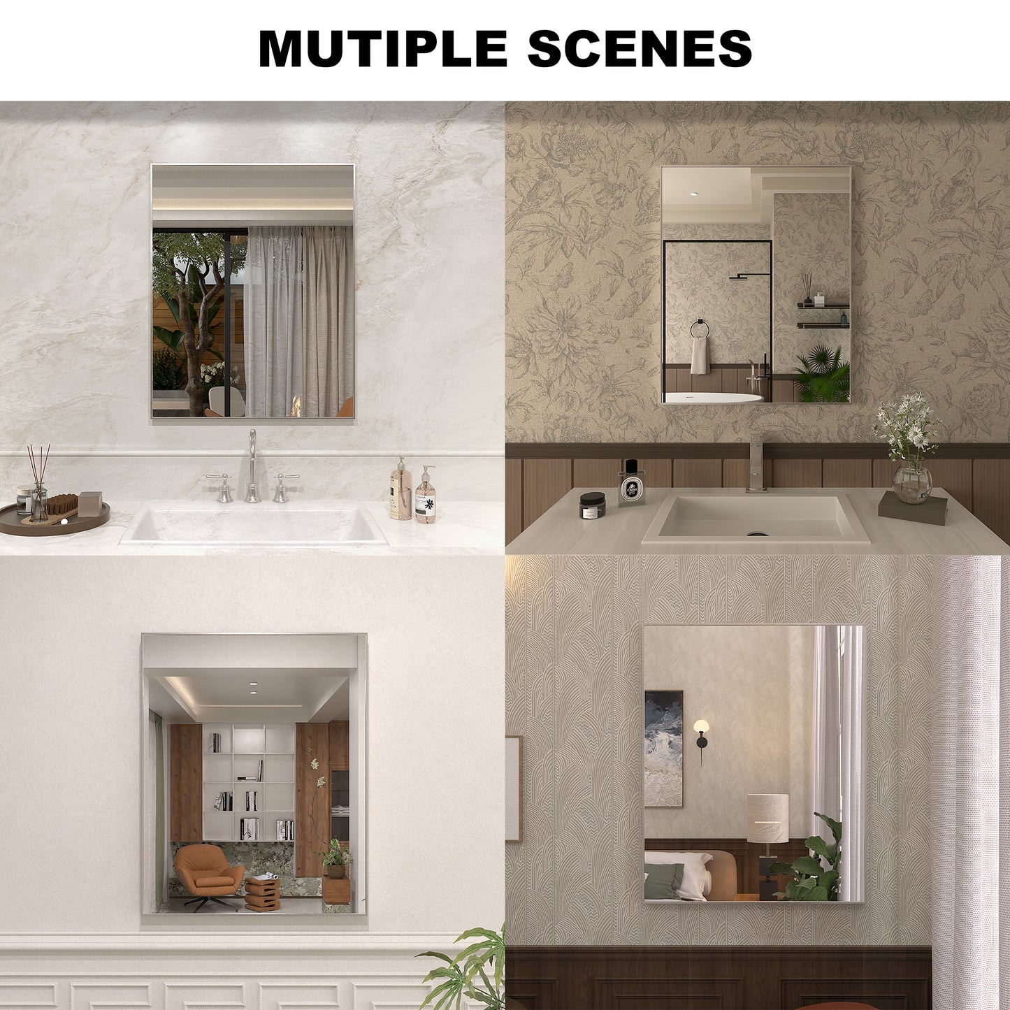 Nova 24 in. W x 30 in. H Rectangular Framed Wall Bathroom Vanity Mirror 13_bad9d5af-52fb-42f2-9fd5-f61130fc9618